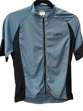 Louis Garneau Light Blue & Black Cycling Jersey